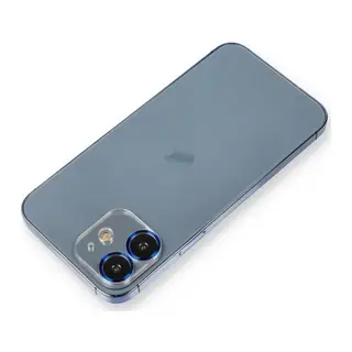 Apple iPhone 12 Uyumlu Metal Kamera Lens Koruma Cam - Mavi
