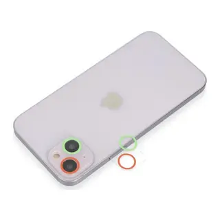 Apple iPhone 13 Mini Uyumlu Renkli Kamera Lens Koruma Cam - Yeşil-Pembe