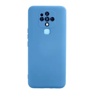 Tecno Camon 16 Uyumlu Kılıf Nano içi Kadife Silikon - Mavi