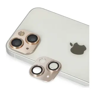 Apple iPhone 13 Uyumlu Pers Alüminyum Kamera Lens - Gold