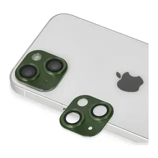 Apple iPhone 13 Uyumlu Pers Alüminyum Kamera Lens - Yeşil