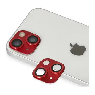 Apple iPhone 13 Uyumlu Pers Alüminyum Kamera Lens - Kırmızı