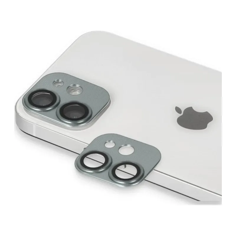 Apple iPhone 11 Uyumlu Pers Alüminyum Kamera Lens - Yeşil