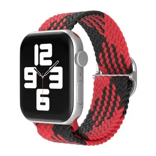 Apple Watch 38mm Uyumlu Star Kordon - Kırmızı-Siyah