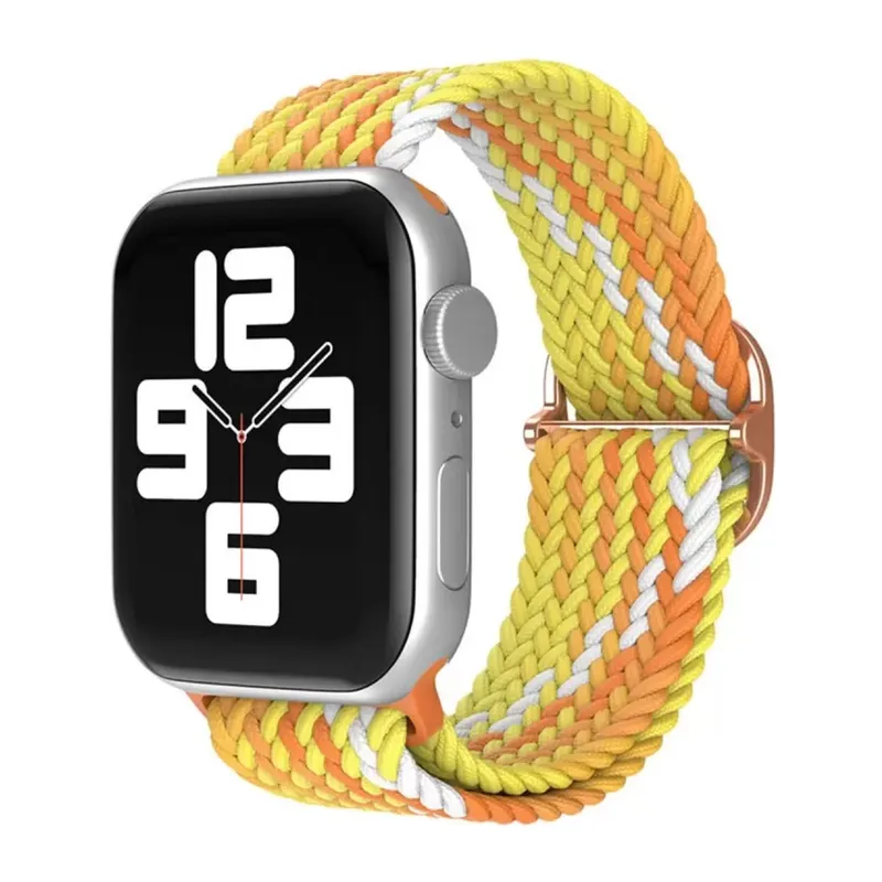 Apple Watch 38mm Uyumlu Star Kordon - Turuncu-Sarı