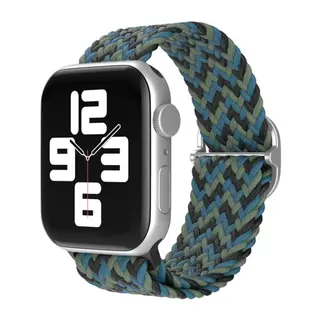 Apple Watch 38mm Uyumlu Star Kordon - Zigzag Mavi-Yeşil