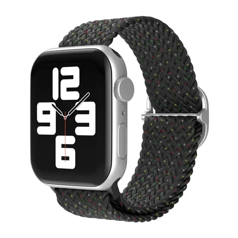 Apple Watch 38mm Uyumlu Star Kordon - Benekli Siyah