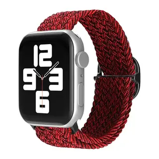 Apple Watch 38mm Uyumlu Star Kordon - Siyah-Bordo