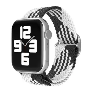 Apple Watch 42mm Uyumlu Star Kordon - Siyah-Beyaz