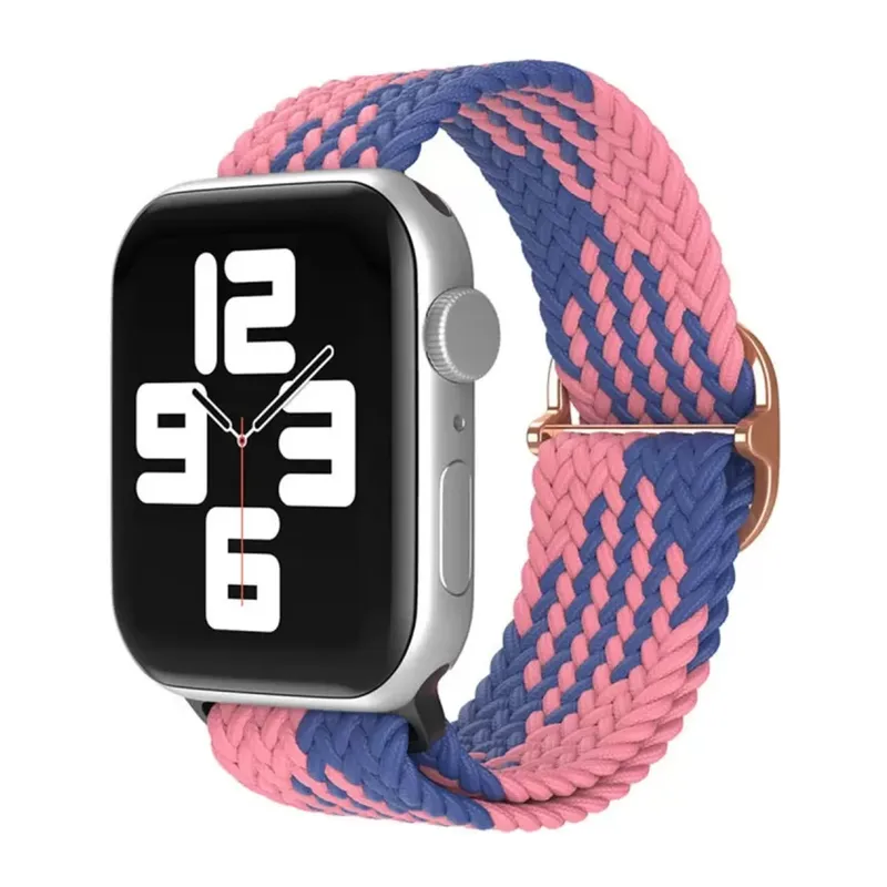 Apple Watch 42mm Uyumlu Star Kordon - Pembe-Mavi