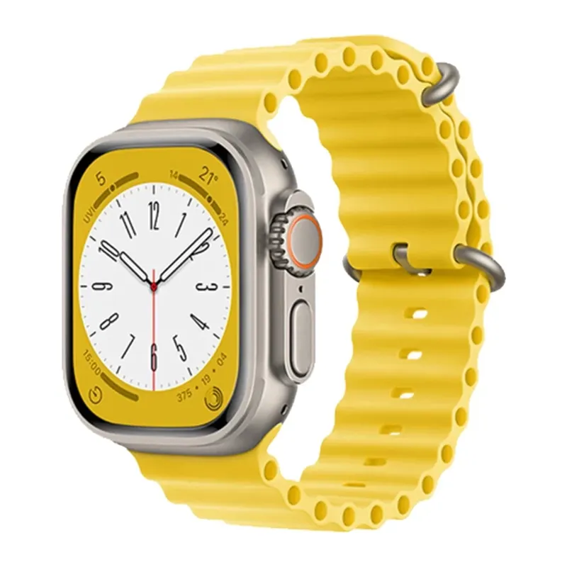 Apple Watch 38mm Uyumlu Ocean Kordon - Sarı