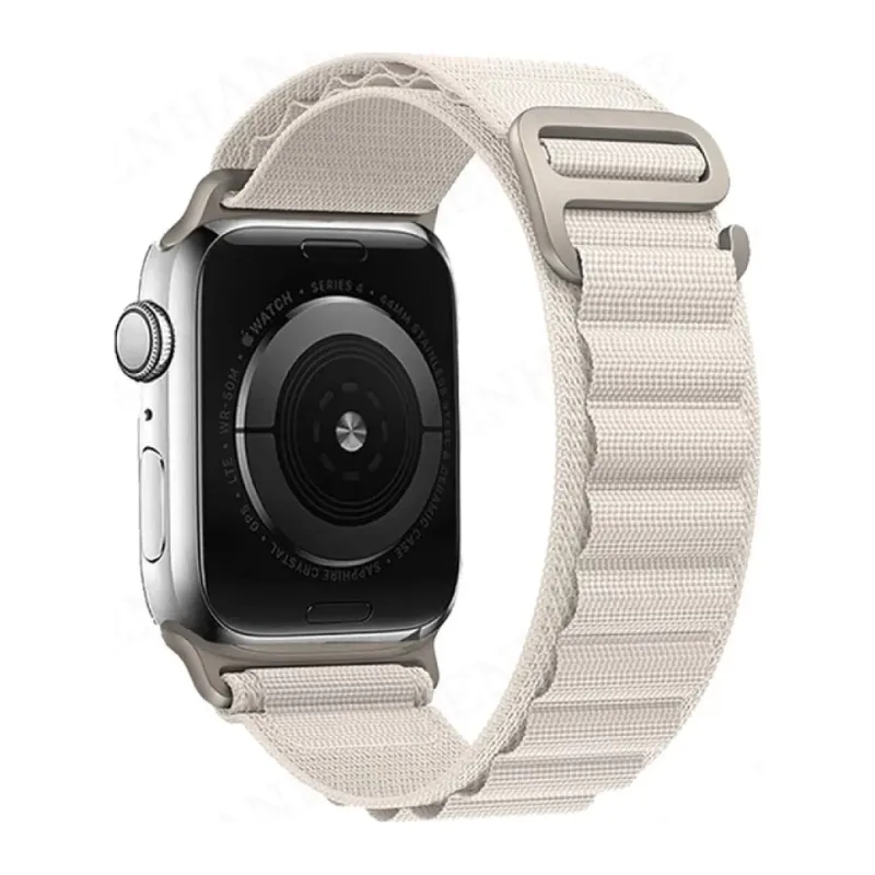 Apple Watch 38mm Uyumlu Mountain Kordon - Beyaz