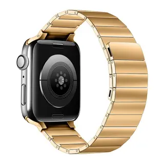 Apple Watch 42mm Uyumlu KR404 Huks Kordon - Gold
