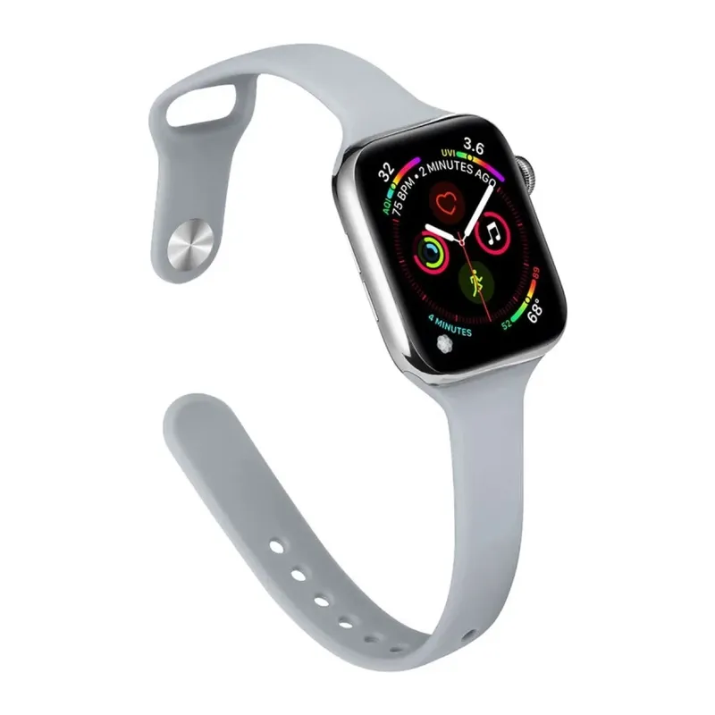 Apple Watch 38mm Uyumlu Klasik Kordon - Açık Gri