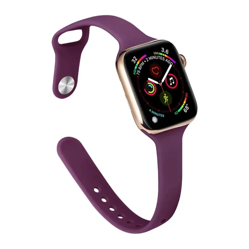 Apple Watch 42mm Uyumlu Klasik Kordon - Mürdüm