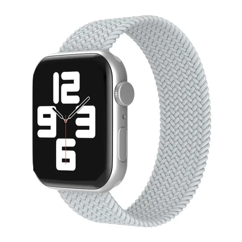 Apple Watch 38mm Uyumlu Ayarlı Solo Silikon Kordon - Beyaz