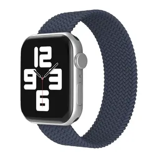 Apple Watch 38mm Uyumlu Ayarlı Solo Silikon Kordon - Lacivert