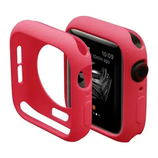 Apple Watch 38mm Uyumlu Silikon Alt Kasa - Kırmızı