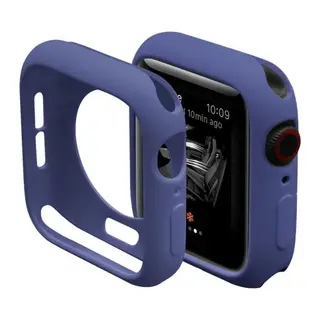 Apple Watch 44mm Uyumlu Silikon Alt Kasa - Mavi