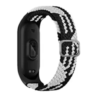 Xiaomi Mi Band 4 Uyumlu Star Kordon - Siyah-Beyaz