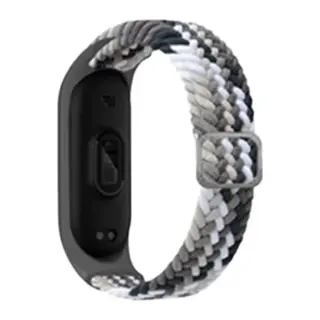 Xiaomi Mi Band 6 Uyumlu Star Kordon - Gri-Siyah