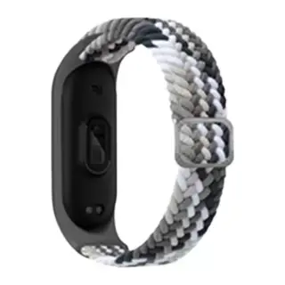 Xiaomi Mi Band 7 Uyumlu Star Kordon - Gri-Siyah