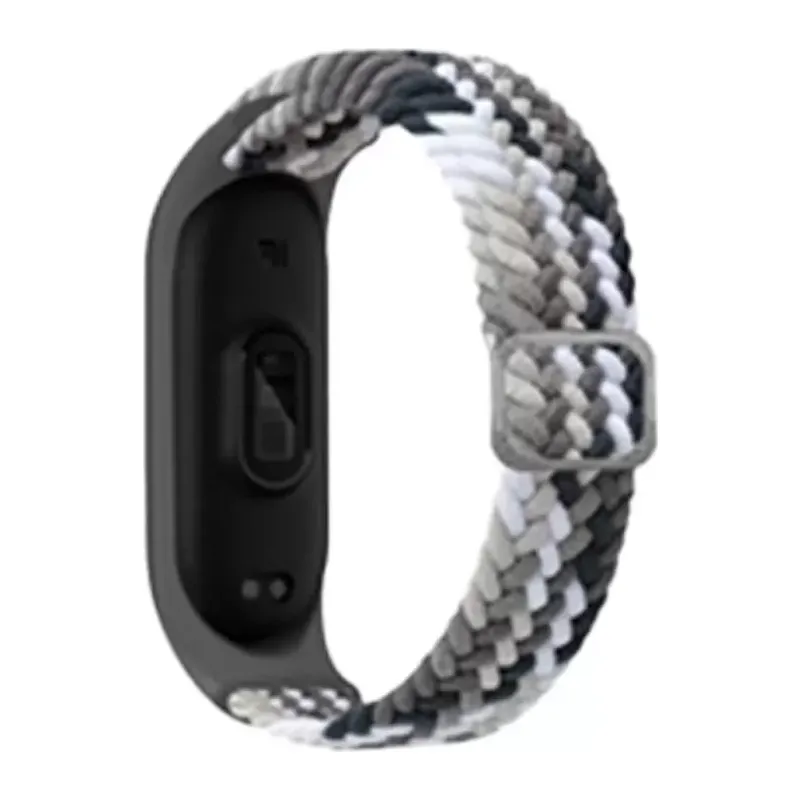 Xiaomi Mi Band 7 Uyumlu Star Kordon - Gri-Siyah