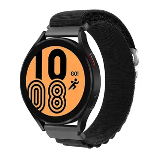 Watch 20mm Uyumlu KR410 Kumaş Kordon - Siyah