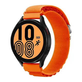 Watch 22mm Uyumlu KR410 Kumaş Kordon - Turuncu