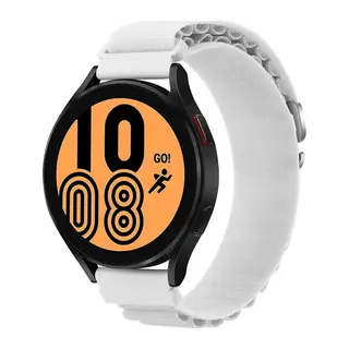 Watch 22mm Uyumlu KR410 Kumaş Kordon - Beyaz