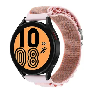Watch 22mm Uyumlu KR410 Kumaş Kordon - Pembe