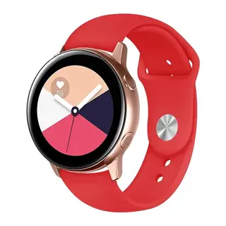 Watch 22mm Uyumlu Klasik Kordon - Kırmızı