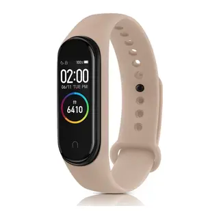 Xiaomi Mi Band 6 Uyumlu Klasik Kordon - Pudra