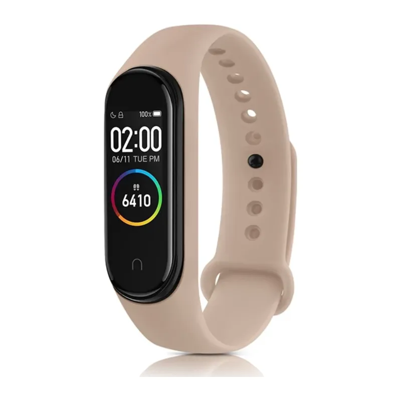 Xiaomi Mi Band 7 Uyumlu Klasik Kordon - Pudra