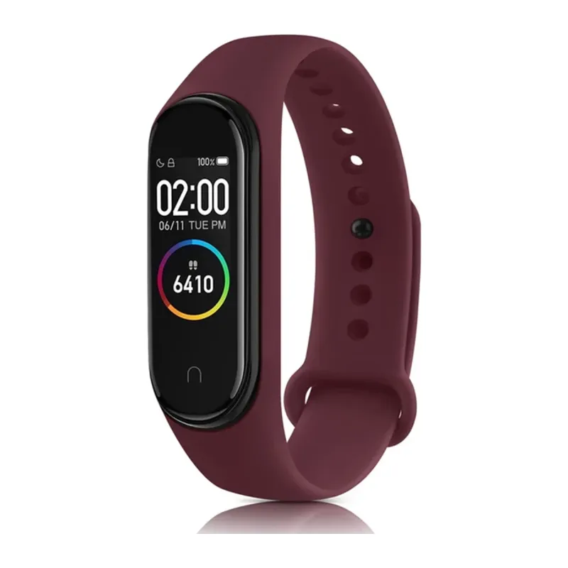Xiaomi Mi Band 4 Uyumlu Klasik Kordon - Mürdüm