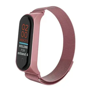 Xiaomi Mi Band 4 Metal Mıknatıslı Kordon - Rose