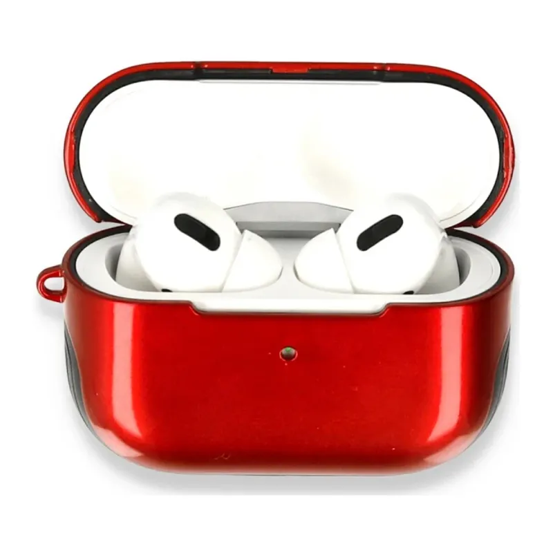 Apple Airpods Pro (1.nesil) Uyumlu 3in1 Kılıf - Kırmızı