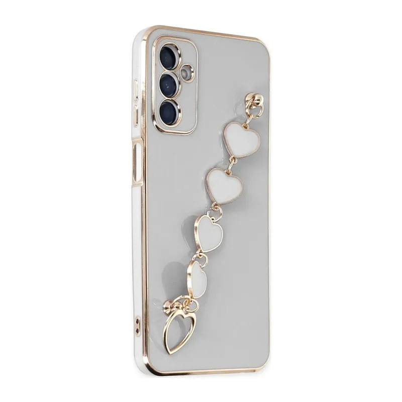 Samsung Galaxy A14 4G Uyumlu Kılıf Esila Silikon - Beyaz