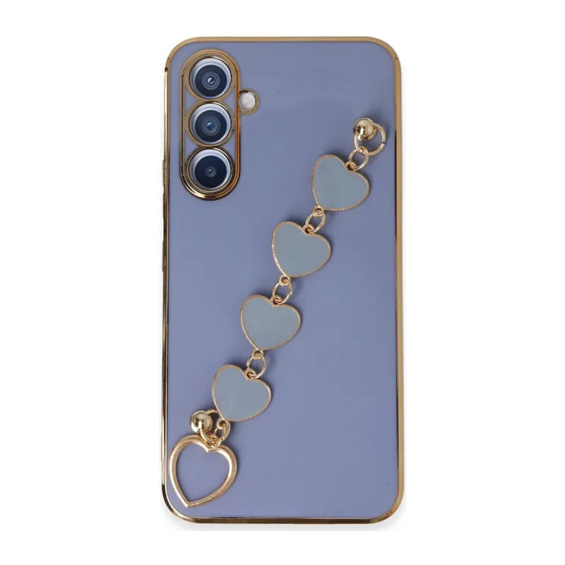 Samsung Galaxy A54 5G Uyumlu Kılıf Esila Silikon - Gri