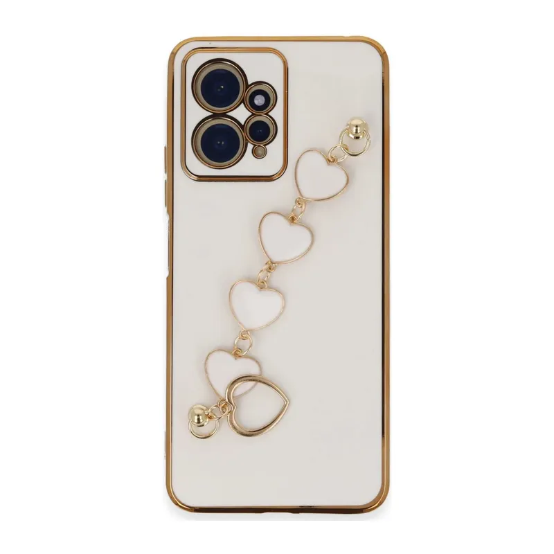 Xiaomi Redmi Note 12 4G Uyumlu Kılıf Esila Silikon - Beyaz