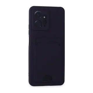 Xiaomi Redmi Note 12 4G Uyumlu Kılıf Kelvin Kartvizitli Silikon - Derin Mor