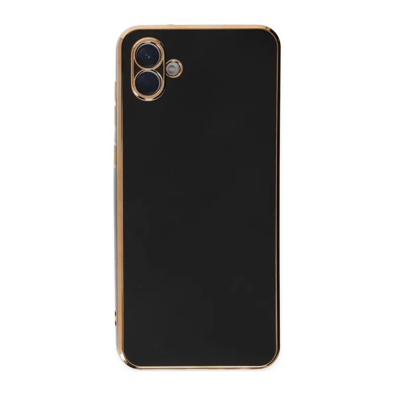 Samsung Galaxy A04E Uyumlu Kılıf Volet Silikon - Siyah