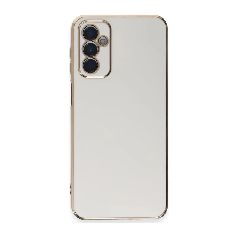 Samsung Galaxy A14 4G Uyumlu Kılıf Volet Silikon - Beyaz