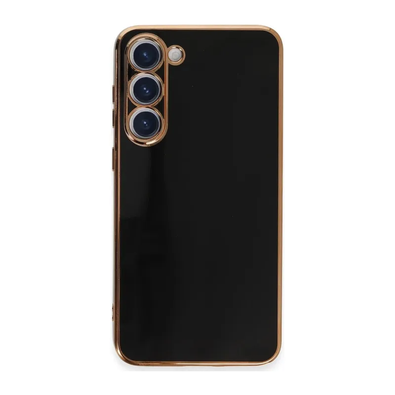 Samsung Galaxy S23 Uyumlu Kılıf Volet Silikon - Siyah