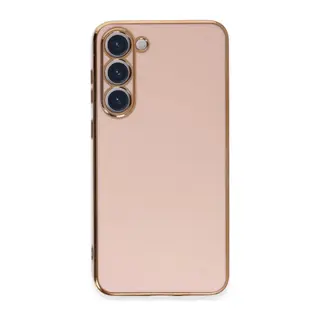 Samsung Galaxy S23 Uyumlu Kılıf Volet Silikon - Pembe