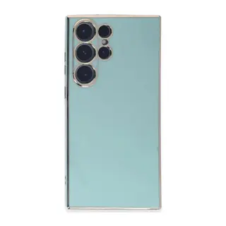 Samsung Galaxy S23 Ultra Uyumlu Kılıf Volet Silikon - Açık Yeşil