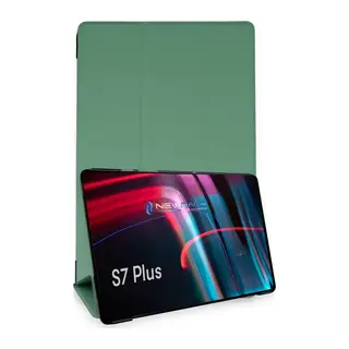 Samsung Galaxy T970 Tab S7 Plus 12.4 Kılıf Tablet Smart Kılıf - Koyu Yeşil