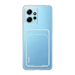 Xiaomi Redmi Note 12 4G Uyumlu Kılıf Kart Şeffaf Silikon - Şeffaf
