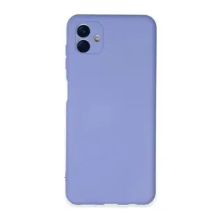 Samsung Galaxy A04E Uyumlu Kılıf Nano içi Kadife Silikon - Lila