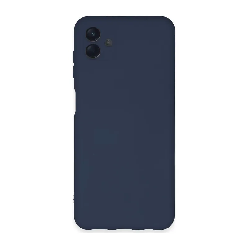 Samsung Galaxy A04E Uyumlu Kılıf Nano içi Kadife Silikon - Lacivert